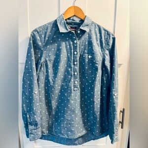 Tommy Hilfiger Size Medium Blue Patterned Shirt